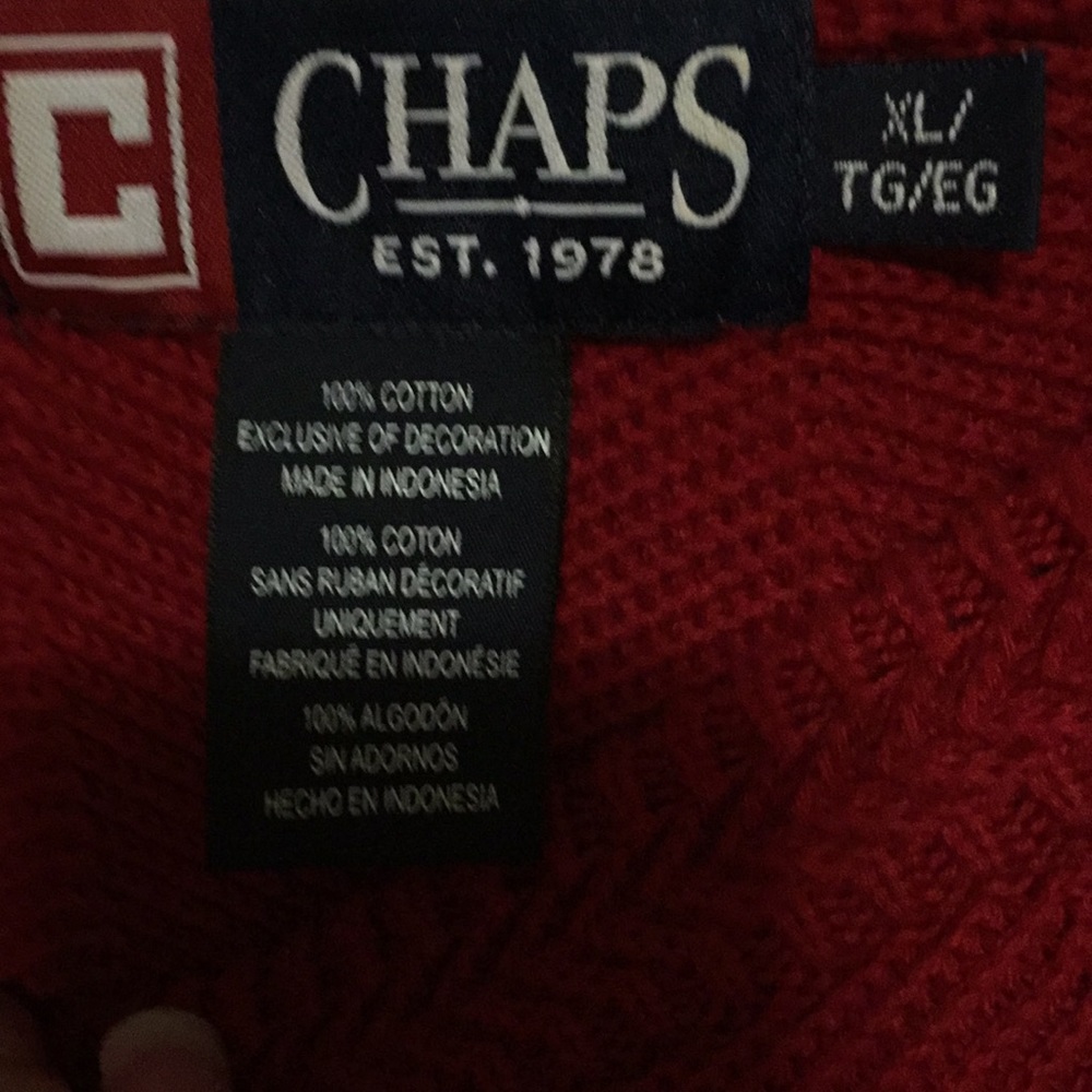 Red Chaps oversized sweater - Picture 2 of 5
